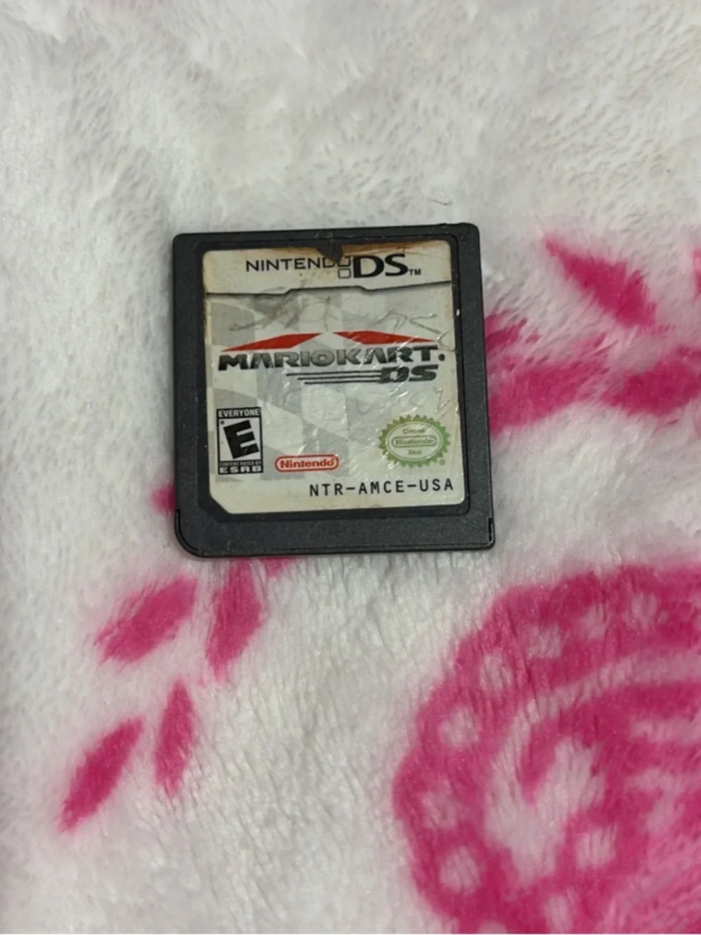 Nintendo Mario Kart DS Cartridge - Black with White Label